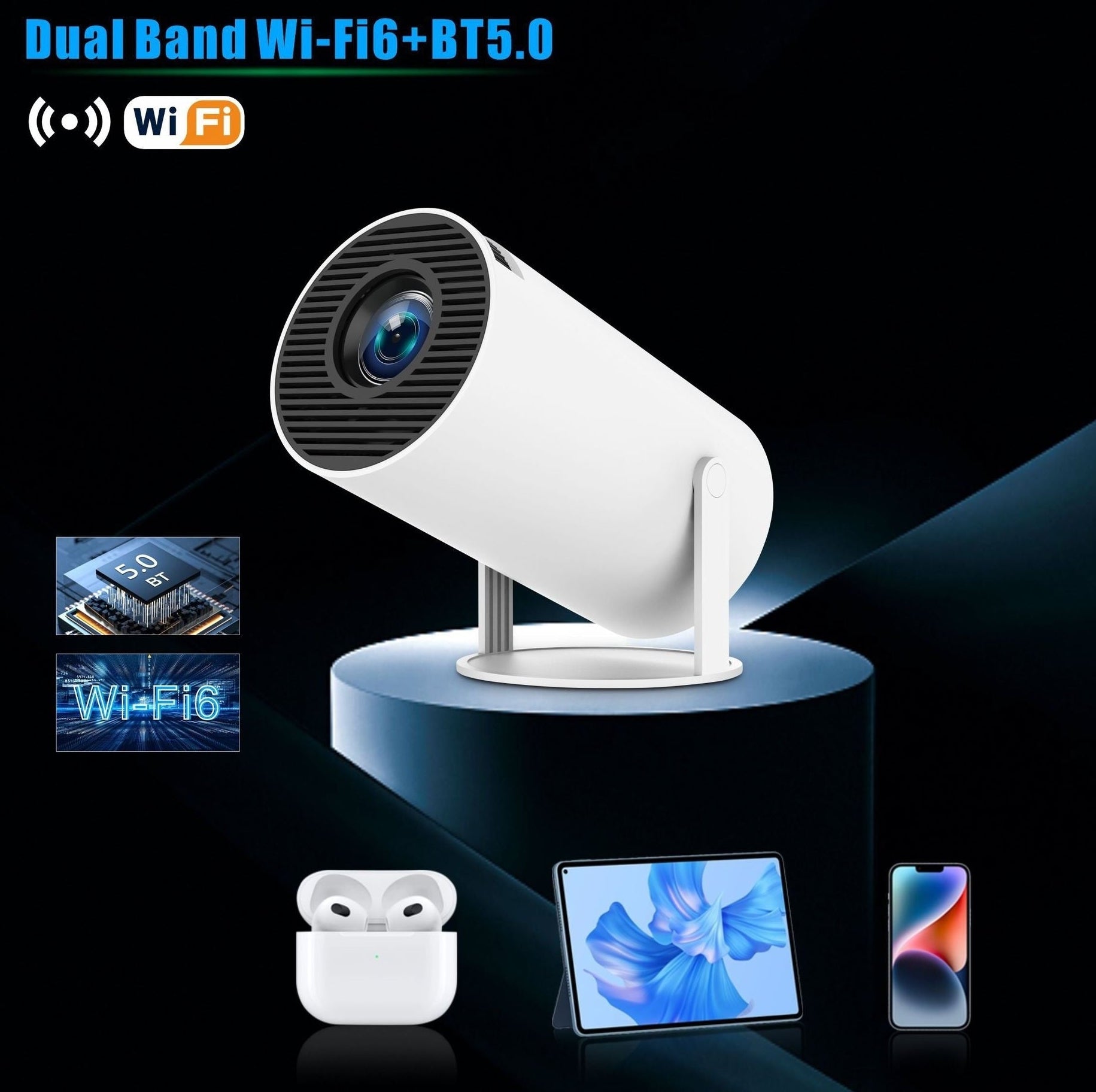 CineBeam Portable 4K Projector for Home Theater