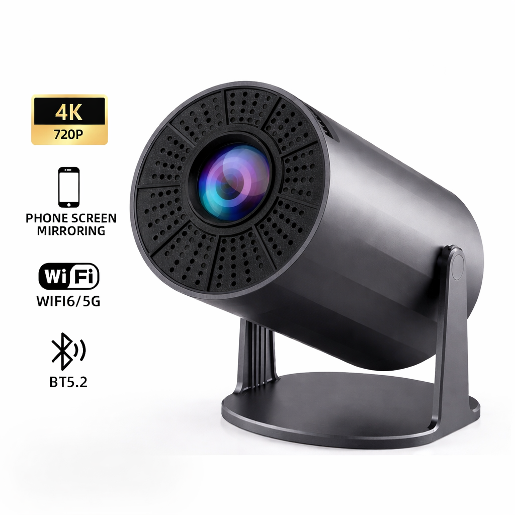 Swiftly Portable 4K Projector for Home Theater