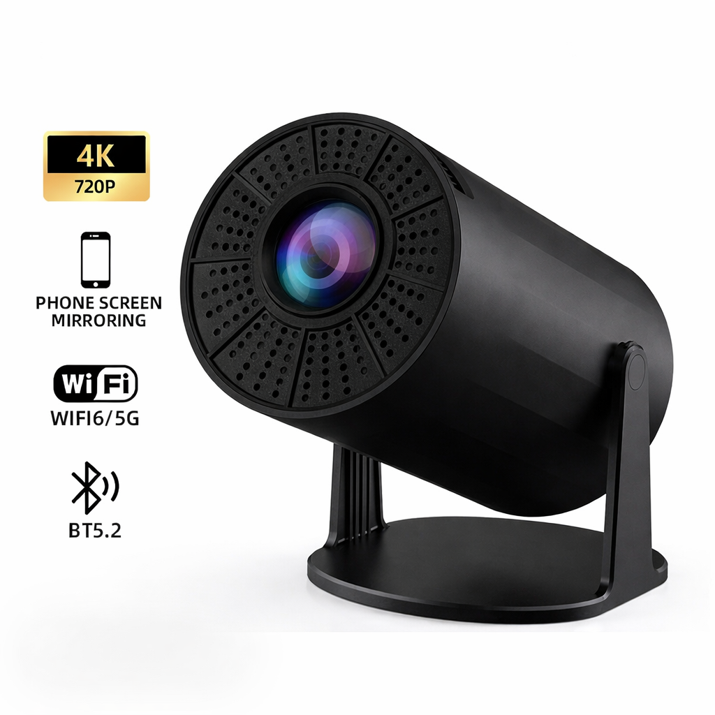 Swiftly Portable 4K Projector for Home Theater
